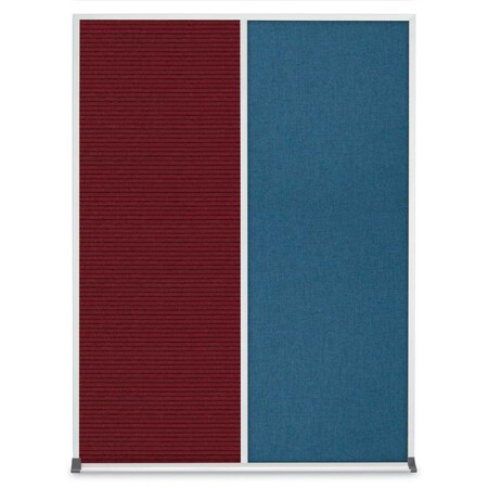 United Visual Products Double Door Radius Corkboard, 48"X36", G UV8003-GOLD-PEARL